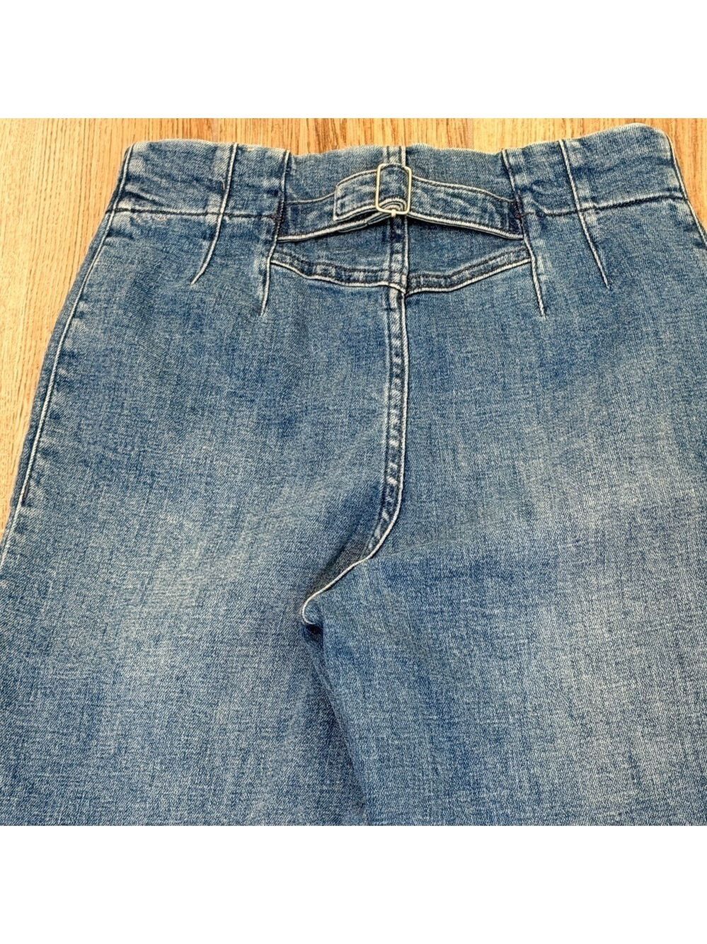 Anthropologie Maeve Bombshell Slim Straight Denim Jeans Size 27 - Picture 8 of 14